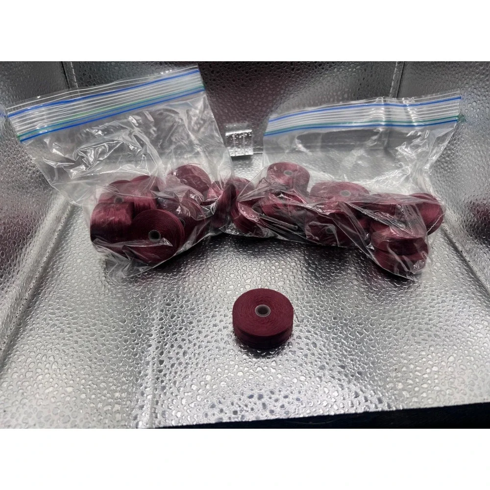 Bulk Lot Burgundy Wine Sewing Embroidery Thread Spools Craft Supplies Red‎